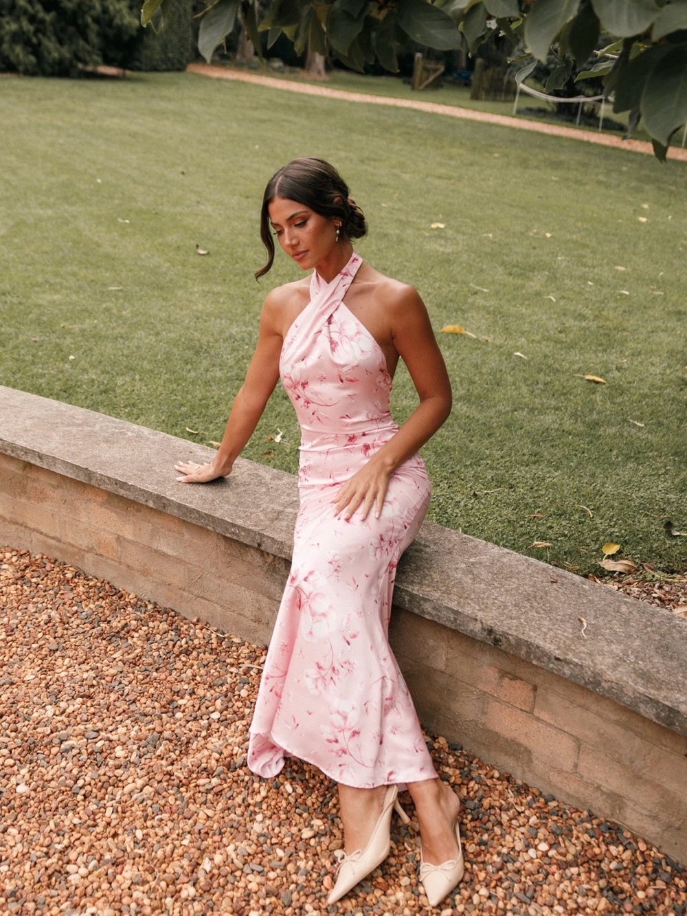 Mila Halterneck Maxi Dress